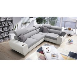 Luna II Corner Sofa with Sleeping Function - Elegance and Functionality in One