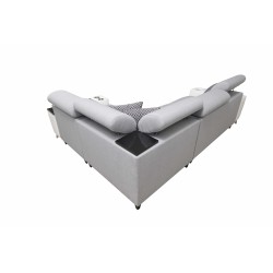 Sofá esquinero Luna II con función de cama: elegancia y funcionalidad en uno.