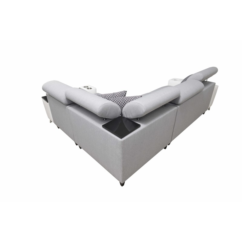 Sofá esquinero Luna II con función de cama: elegancia y funcionalidad en uno.