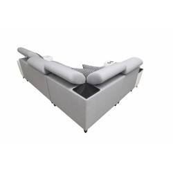 Sofá esquinero Luna II con función de cama: elegancia y funcionalidad en uno.