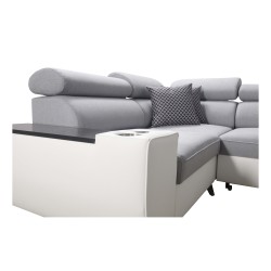 Luna II Corner Sofa with Sleeping Function - Elegance and Functionality in One