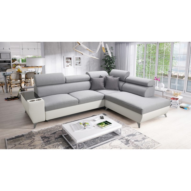 Ecksofa Luna VII mit Schlaffunktion - Modernität und Komfort in einem