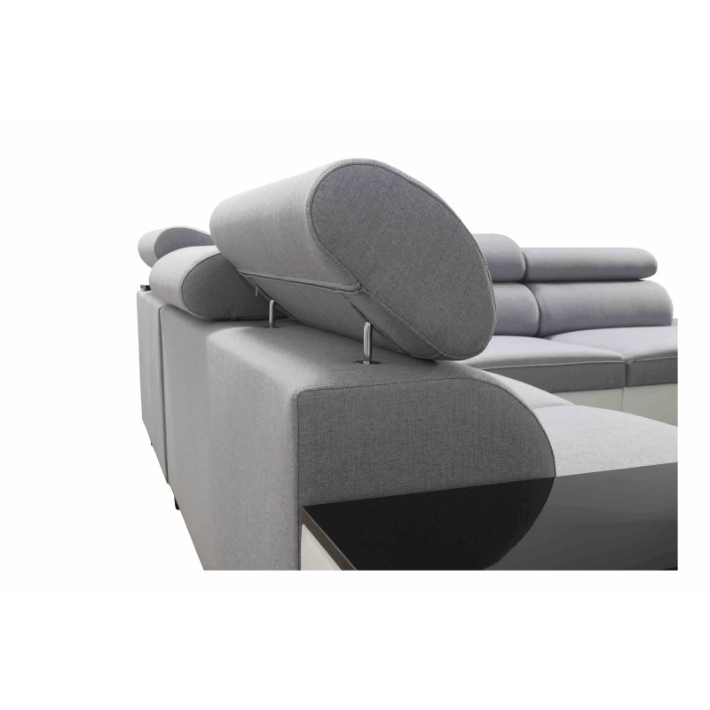 Luna IX corner sofa with sleeping function and bar - Your place for comfort and relaxation