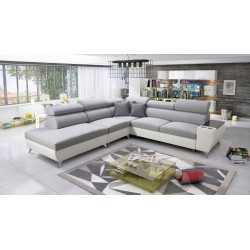 Luna IX corner sofa with sleeping function and bar - Your place for comfort and relaxation