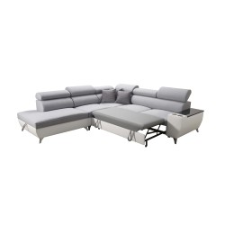 Luna IX corner sofa with sleeping function and bar - Your place for comfort and relaxation