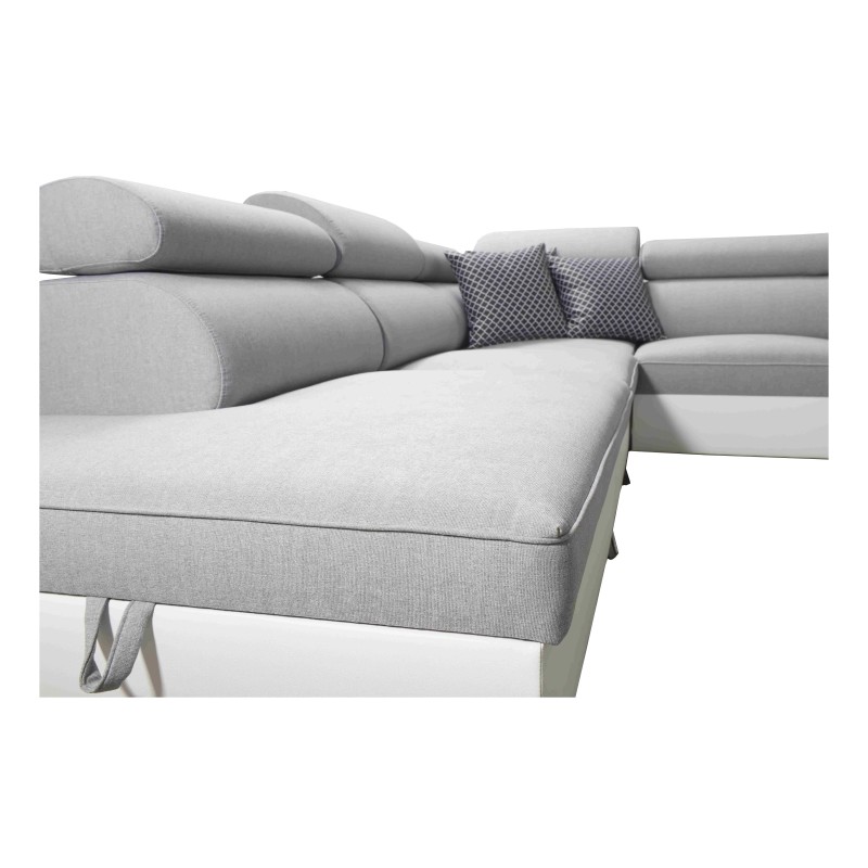 Luna IX corner sofa with sleeping function and bar - Your place for comfort and relaxation