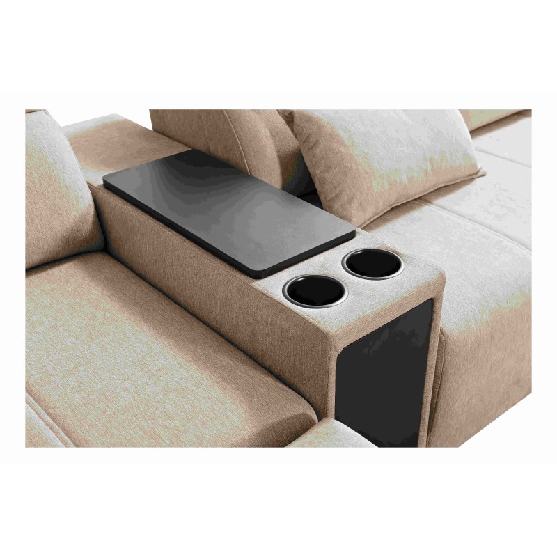 U-förmiges Ecksofa Milano V mit Schlaffunktion – die ideale Verbindung von Eleganz und Funktionalität