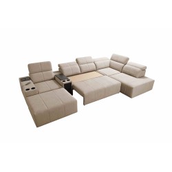 U-shaped corner sofa Milano V with sleeping function – the perfect combination of elegance and functionality