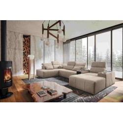 U-shaped corner sofa Milano V with sleeping function – the perfect combination of elegance and functionality