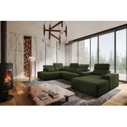 U-shaped corner sofa Milano V with sleeping function – the perfect combination of elegance and functionality