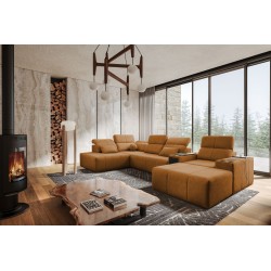 U-förmiges Ecksofa Milano V mit Schlaffunktion – die ideale Verbindung von Eleganz und Funktionalität