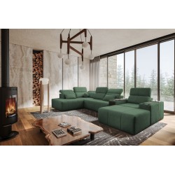 U-shaped corner sofa Milano V with sleeping function – the perfect combination of elegance and functionality