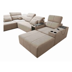 Narożnik w kształcie U milano V z funkcją spania – idealne połączenie elegancji i funkcjonalności