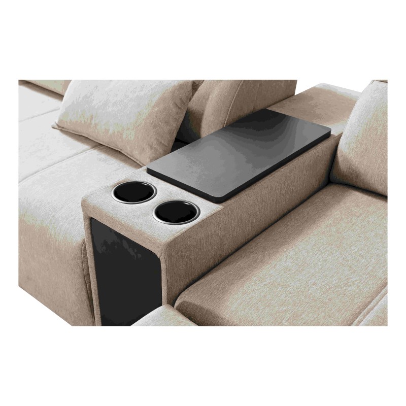 U-förmiges Ecksofa Milano V mit Schlaffunktion – die ideale Verbindung von Eleganz und Funktionalität