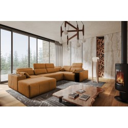 U-förmiges Sofa Milano IV mit Schlaffunktion Plecionka, Verita 54 | Bequem und funktional