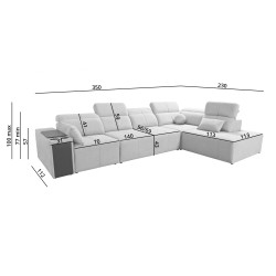 Milano XI Corner Sofa with Sleeping Function - Luxury and Functionality in One