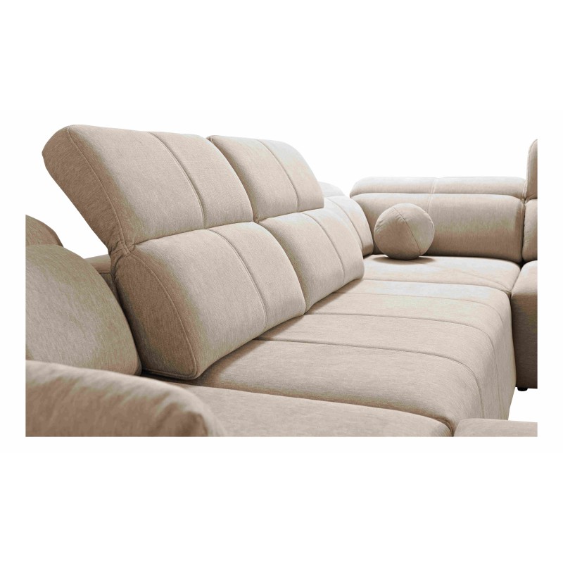 U-shaped Milano IV sectional with sleeping function, Plecionka, Verita 80 | Comfortable and functional