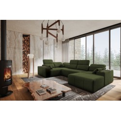 U-shaped corner sofa Milano IV with a sleeping function, Plecionka, Verita 39 | Comfortable and functional