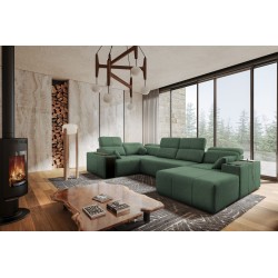 U-shaped corner sofa Milano IV with a sleeping function, Plecionka, Verita 75 | Comfortable and functional