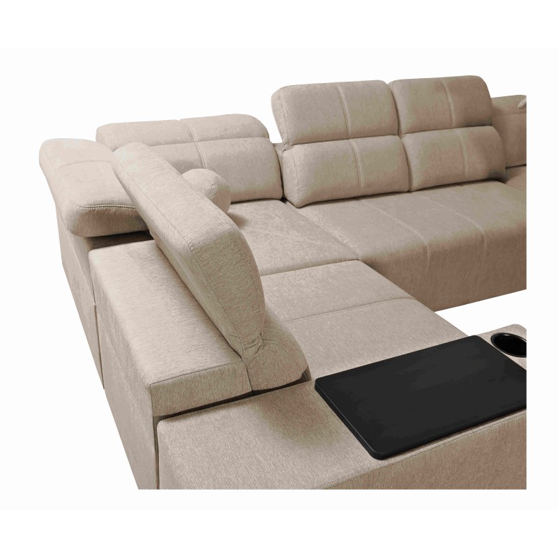 U-shaped corner sofa Milano IV with a sleeping function, Plecionka, Verita 76 | Comfortable and functional