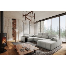U-shaped Milano IV sectional with sleeping function, Plecionka, Verita 80 | Comfortable and functional
