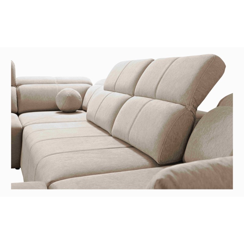 U-shaped Milano IV sectional with sleeping function, Plecionka, Verita 80 | Comfortable and functional