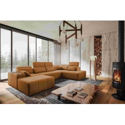 Ecksofa in U-Form Milano VI mit Schlaffunktion - ideal zum Entspannen und Schlafen