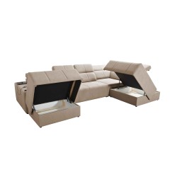 U-shaped corner sofa Milano VI with a sleeping function - perfect for relaxation and sleeping