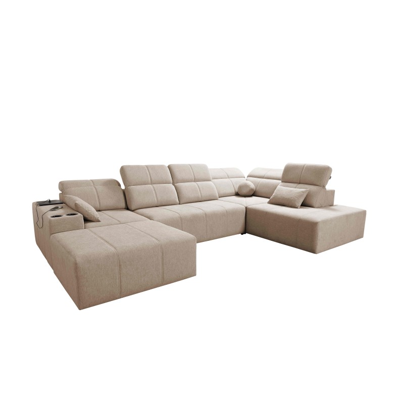 U-shaped corner sofa Milano VI with a sleeping function - perfect for relaxation and sleeping