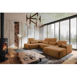 U-shaped corner sofa Milano VI with a sleeping function - perfect for relaxation and sleeping