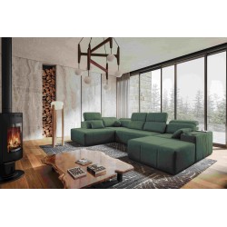 Ecksofa in U-Form Milano VI mit Schlaffunktion - ideal zum Entspannen und Schlafen