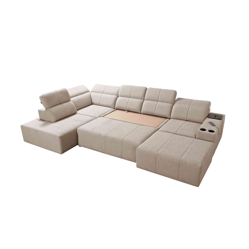 Ecksofa in U-Form Milano VI mit Schlaffunktion - ideal zum Entspannen und Schlafen