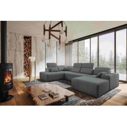 Ecksofa in U-Form Milano VI mit Schlaffunktion - ideal zum Entspannen und Schlafen