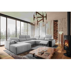 Ecksofa U Milano VIII Mix mit Schlaffunktion und Relax | Geflecht, Verita 80