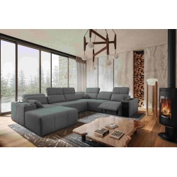 Ecksofa U Milano VIII Mix mit Schlaffunktion und Relaxfunktion | Geflecht, Verita 88