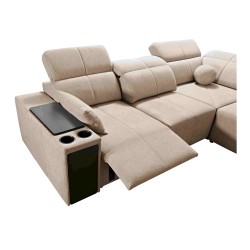Milano VIII Mix Corner Sofa with Sleeping and Relaxation Function | Weave, Verita 88