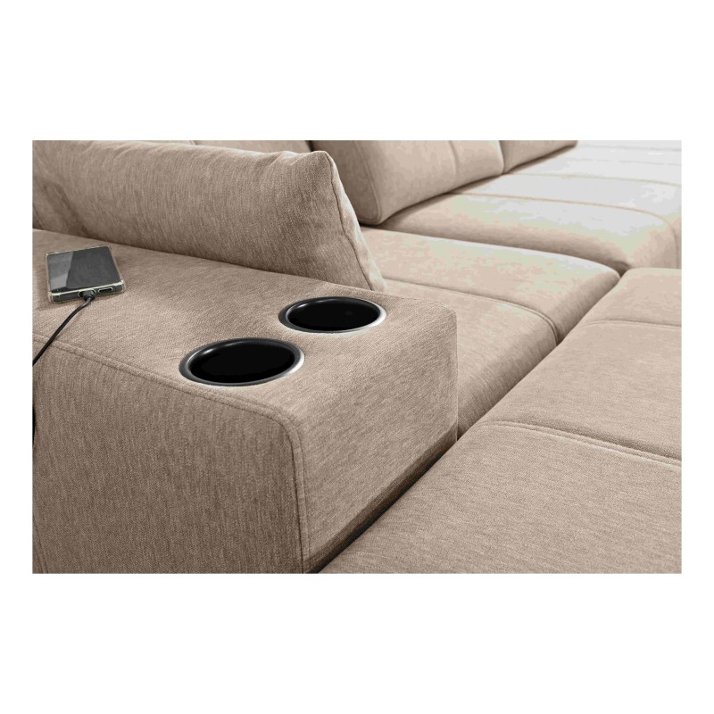 U-förmiges Sofa Milano VIII mit Schlaffunktion - Komfort und Stil in einem | [Twoja Nazwa Firmy]