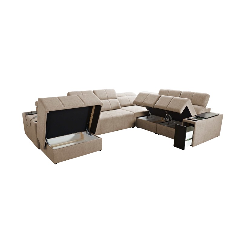 U-förmiges Sofa Milano VIII mit Schlaffunktion - Komfort und Stil in einem | [Twoja Nazwa Firmy]