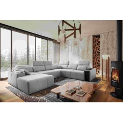 U-shaped Milano VIII corner sofa with sleeping function - comfort and style in one | [Your Company Name]