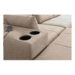 U-shaped Milano VIII corner sofa with sleeping function - comfort and style in one | [Your Company Name]