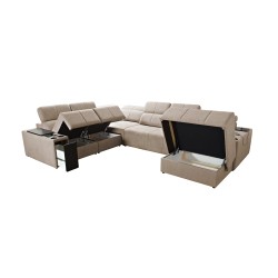 U-förmiges Sofa Milano VIII mit Schlaffunktion - Komfort und Stil in einem | [Twoja Nazwa Firmy]