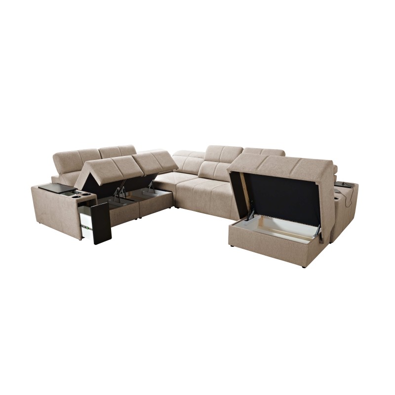 U-förmiges Sofa Milano VIII mit Schlaffunktion - Komfort und Stil in einem | [Twoja Nazwa Firmy]