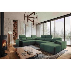 U-shaped Milano VIII corner sofa with sleeping function - comfort and style in one | [Your Company Name]