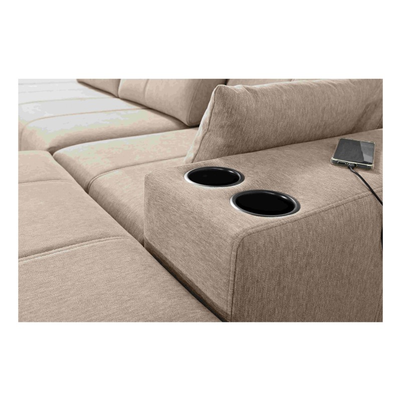 U-förmiges Sofa Milano VIII mit Schlaffunktion - Komfort und Stil in einem | [Twoja Nazwa Firmy]