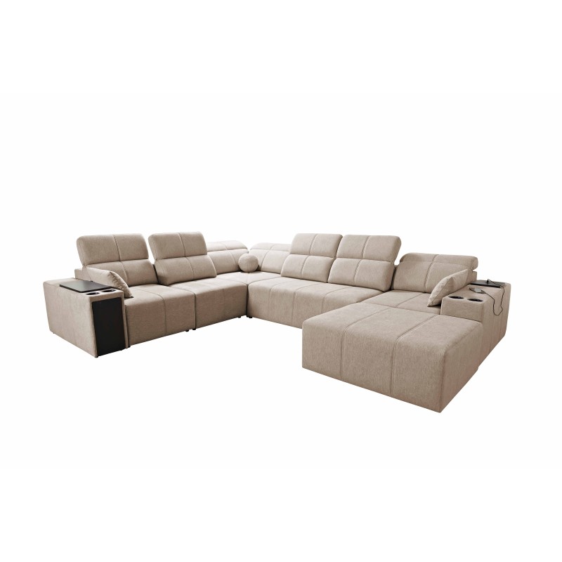 U-shaped Milano VIII corner sofa with sleeping function - comfort and style in one | [Your Company Name]
