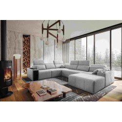 U-shaped Milano VIII corner sofa with sleeping function - comfort and style in one | [Your Company Name]