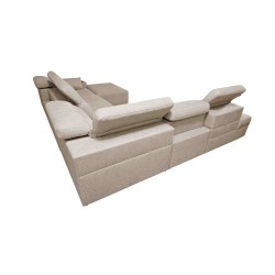 U-förmiges Ecksofa Milano X mit Schlaffunktion – das ideale Möbelstück für diejenigen, die Komfort und Stil schätzen.