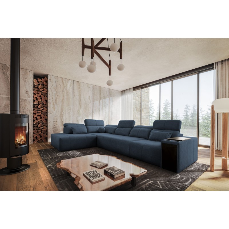 Esquinero Milano XI con función para dormir: Lujo y funcionalidad en uno.