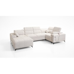 U-shaped Corner Sofa Ballagio IV with Sleeping Function – Sophisticated Comfort and Elegance | [Twoja Firma]