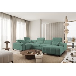 U-shaped Corner Sofa Ballagio IV with Sleeping Function – Sophisticated Comfort and Elegance | [Twoja Firma]